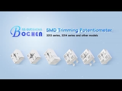 3313 সিরিজ 0.125w থেকে 50ohms থেকে 2Mohms 4mm SMD পৃষ্ঠ মাউন্ট Cermet Trimmer Potentiometer