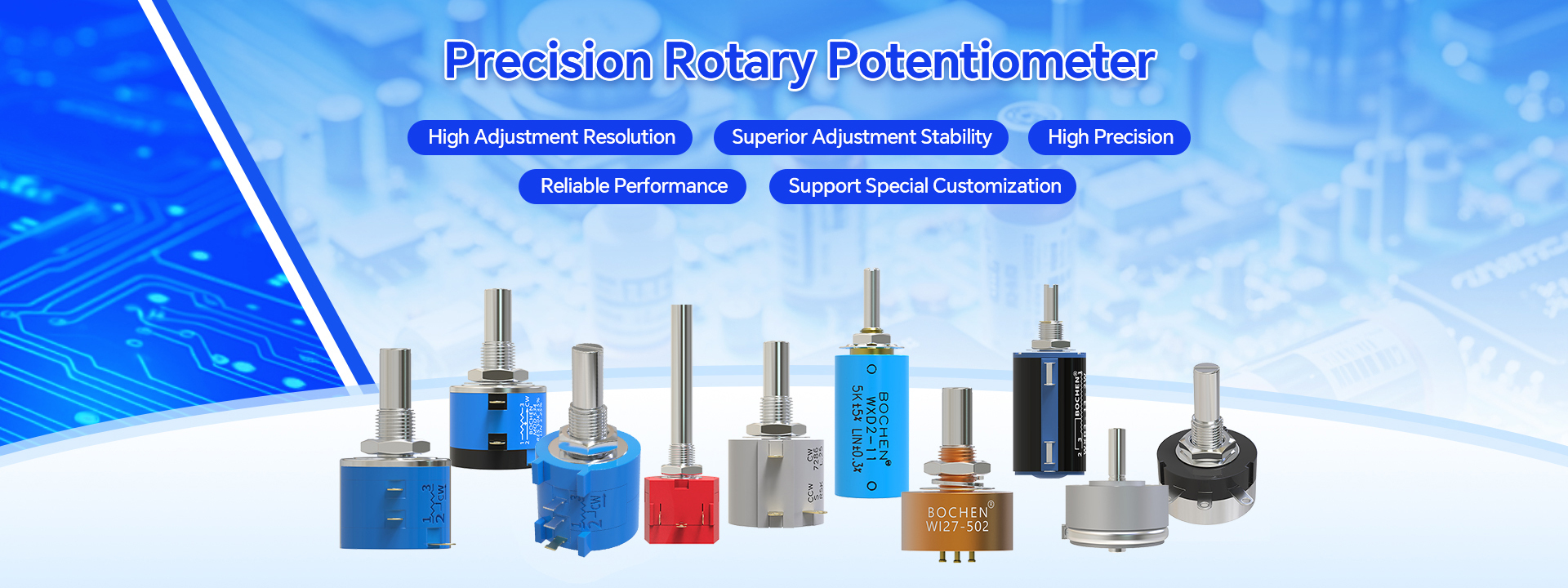 গুণ তিরস্কারকারী potentiometer কারখানা