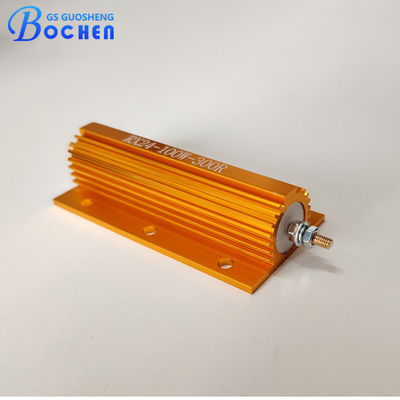 BOCHEN RX24 25W 50W 100W গোল্ডেন অ্যালুমিনিয়াম হাউজড ওয়্যারওয়েন্ড রেজিস্টর ট্রান্সডুসার ব্রেকিং রেজিস্টর