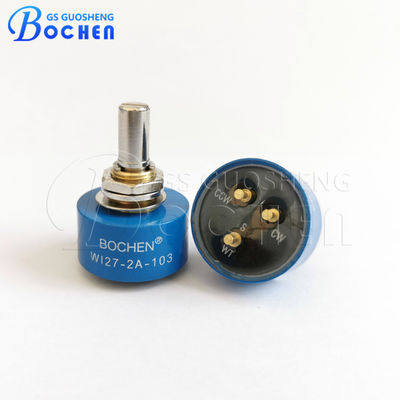 WI27 5k 10k ওহম প্যানেল মাউন্ট স্পষ্টতা ঘূর্ণনশীল Potentiometer